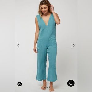 NWT O’Neill sandbar jumper romper jumpsuit coverup Teal